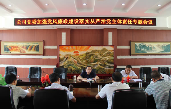 隴運(yùn)集團(tuán)公司黨委召開加強(qiáng)黨風(fēng)廉政建設(shè)，全面從嚴(yán)治黨落實(shí)主體責(zé)任專題會(huì)議