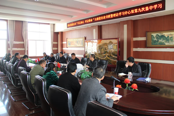 隴運(yùn)集團(tuán)公司黨委召開“不忘初心、牢記使命”主題教育讀書班暨理論學(xué)習(xí)中心組第九次集中學(xué)習(xí)（擴(kuò)大）會(huì)議