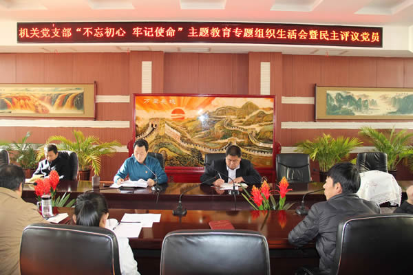 隴運集團公司機關(guān)黨支部召開“不忘初心、牢記使命”主題教育專題組織生活會和民主評議黨員會